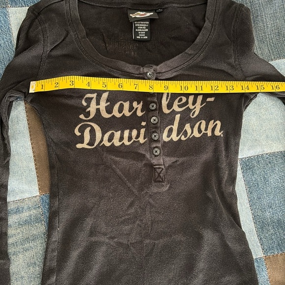 Harley-Davidson Long-Sleeve ribbed Tee. Size small - Picture 7 of 7